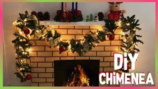 🎄 CHIMENEA de CARTÓN para NAVIDAD PASO a PASO Decoraciones Navideñas  Christmas Decorations [upl. by Lua]