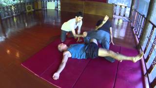 Advanced Thai Massage ThaiVedic Bodywork techniques [upl. by Fanny]