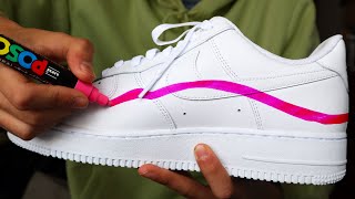 My First Custom AIR FORCE 1 SATISFYING [upl. by Hilel]