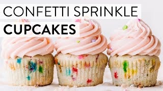 Confetti Sprinkle Cupcakes  Sallys Baking Recipes [upl. by Deirdre780]