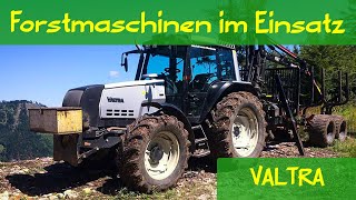 Valtra Traktor bei der Energieholzernte 2018 [upl. by Tareyn]