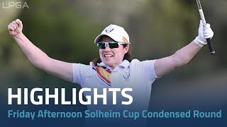 Friday Afternoon Solheim Cup  Condensed Round [upl. by Halpern]