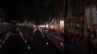 Amsterdam red light district at Night  crowded street [upl. by Leamse]