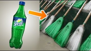 DIY Broomstick From Plastic Bottles  Recycling Soda Bottles [upl. by Honig447]