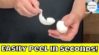 Perfect Easy To Peel Hard Boiled Eggs  Egg Shells Practically Fall Off [upl. by Kip]