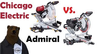 Chicago Electric vs Admiral 12quot Sliding Miter Saw Harbor Freight Buyers Guide [upl. by Assilam]