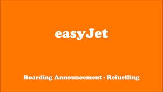 easyJet  Automated Announcements incl Emergency [upl. by Lamori]