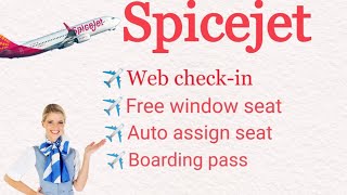 Spicejet web checkIn [upl. by Gildus]