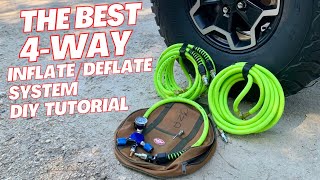 DIY 4Way Tire Quick InflateDeflate System for OffRoad Tires [upl. by Walford54]