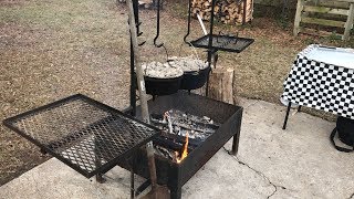 DIY Dutch Oven Cooking Setup with Bonus Swing Grills [upl. by Trudy]