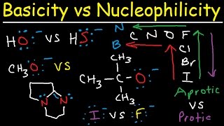 Basicity vs Nucleophilicity  Steric Hindrance [upl. by Aldarcy923]