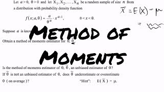 Method of Moments Estimation [upl. by Weaver]