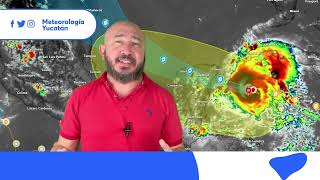 🌀 Huracán Beryl a unas horas de impactár la península [upl. by Ravi]