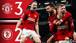 GARNACHO amp HOJLUND TO THE RESCUE 🤩  Man Utd 32 Aston Villa  Highlights [upl. by Allcot]