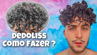 Cabelo Cacheado Masculino  Como Fazer Cachos  Dedoliss [upl. by Brosine]