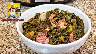 Southern Collard Greens  Crock Pot Recipe [upl. by Amadis]