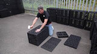 Shallow Dig Soakaway Crates Assembly [upl. by Anallij]