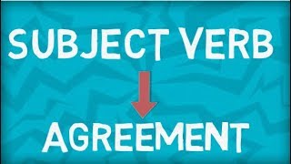 Subject Verb Agreement  Basic Rules [upl. by Charmine]