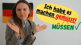 Perfektformen von Modalverben  Deutsche Grammatik b2 c1 inklusive Übung [upl. by Tupler259]