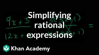 Simplifying rational expressions introduction  Algebra II  Khan Academy [upl. by Nezam]