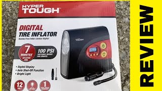 Hyper Tough Digital Tire Inflator amp Tire Pump with Auto Shut off Review [upl. by Bridges]