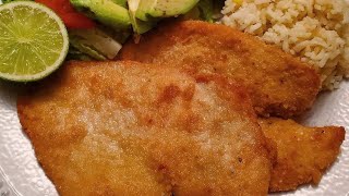 Milanesa de Pollo  Chicken Milanese or Mexican Style Fried Chicken Cutlets [upl. by Assennev]