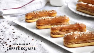 Coffee Eclairs Recipe [upl. by Catrina]