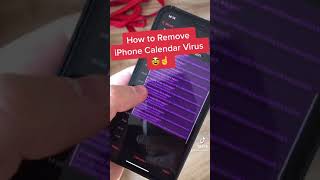 How to Delete iPhone Calendar Virus events spam in 2 Clicks [upl. by Ozzie71]