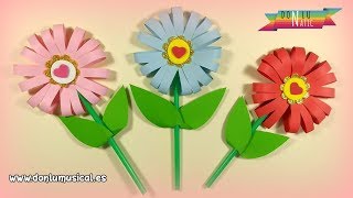 Cómo hacer FLORES DE PAPEL en 5 minutos 🌸🌼🌺 RECICLAJE [upl. by Ydissahc92]