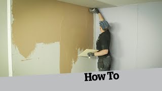 How to skim a plasterboard wall [upl. by Laehcimaj]