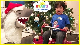 Shark Pretend Play Hide and Hide with Ryan ToysReview [upl. by Annohsak]