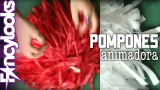 Pompones animadora DIY Disfraz Grease Cheerleader [upl. by Nnylyma]