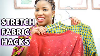 PRACTICAL TIPS FOR SEWING STRETCH FABRICS EASY JERSEY KNIT FABRIC HACKS [upl. by Sirej779]