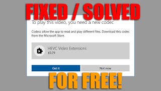 HOW TO Play HEVC H265 Videos On A Windows 10 PC for Free [upl. by Niela]