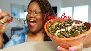 COLLARD GREENS THANKSGIVINGHOLIDAY RECIPE SIDES PART 1 [upl. by Amihsat103]