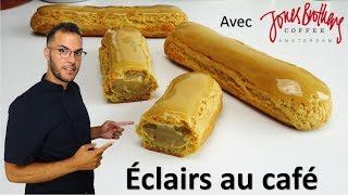 recette ÉCLAIRS AU CAFÉ avec Jones Brothers coffee [upl. by Noraed810]