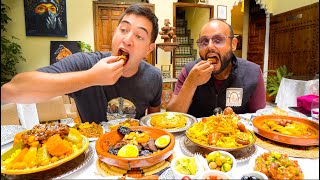 25 Moroccan STREET FOODS Across Morocco FES Kebabs MARRAKESH Tagine  SAHARA Couscous [upl. by Schroth716]