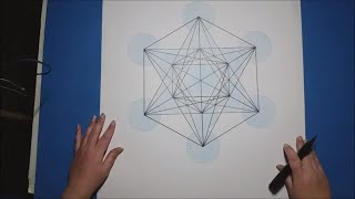 How To Draw The Fruit Of Life amp Metatrons Cube with Artist Janette Oakman Sacred Geometry symbols [upl. by Agostino]