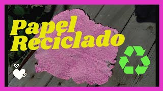 PAPEL RECICLADO casero ♻️ sin licuadora [upl. by Llennahc239]