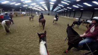 Mounted Games Rearing and Bareback Barrel Racing GOPRO [upl. by Johathan]