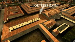 Animation of ancient Roman Fort in Caerleon Wales [upl. by Baldwin]