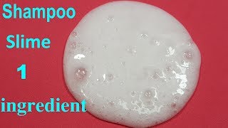 How To Make Slime Shampo 1 ingredient Easy  Diy Slime Shampoo [upl. by Euqinamod]