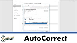 Using Auto Correct Options in Microsoft Word [upl. by Shannah]