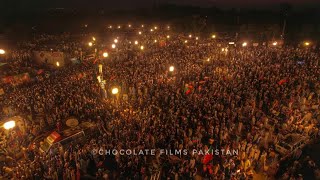 PTI Islamabad Jalsa Drone Footage [upl. by Aniretake]