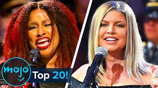 Top 20 American National Anthem Performance Fails [upl. by Theodosia256]