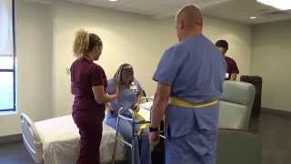 Physical Therapy Transfer Training  How To Transfer From Wheelchair To Bed [upl. by Hsivat]