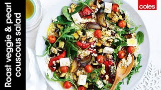 How to make a roast veggie amp pearl couscous salad [upl. by Rehpatsirhc]