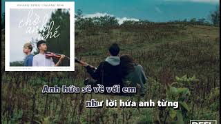 KARAOKE  Chờ Anh Nhé  Hoàng Dũng [upl. by Normy]