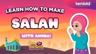 How to Pray Salah with Amina  My First Prayer for kids [upl. by Aisiat]