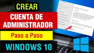 Como crear una Cuenta Administrador en Windows 10 2025 [upl. by Jann978]